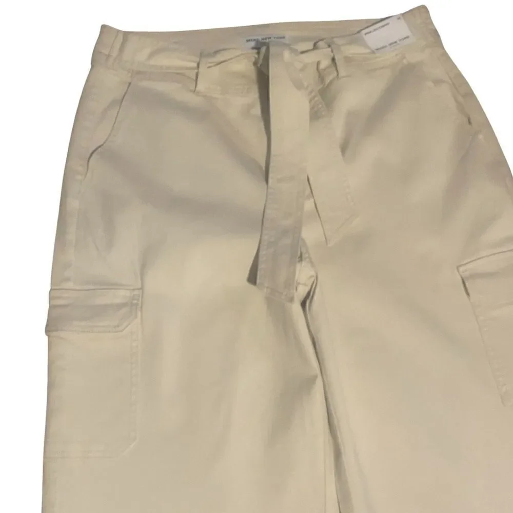Marc New York Jeans Wide Leg Cargo Jeans Size:16 Color: Ivory